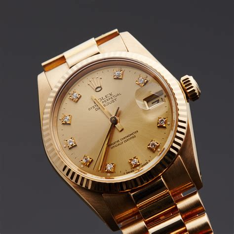 ladies mid size gold rolex|pre owned rolex midsize.